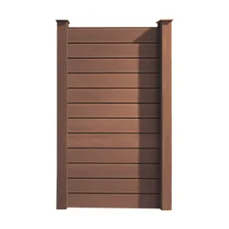 HORI WPC Sichtschutzzaun Schmal Anbauset 0