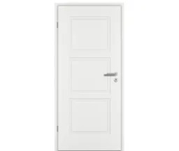 PRÜM Zimmertür ELEGANCE MODENA M3 Weißlack Exclusiv RAL 9016 Röhrenspan kleine Rundkante 0
