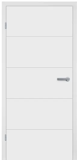 HORI Zimmertür Komplettset Valencia Signalweiß RAL9003 Röhrenspan Designkante 0