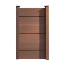 HORI WPC Sichtschutzzaun Schmal Anbauset 0
