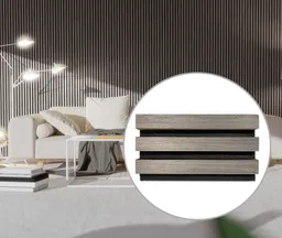 HORI WALL Wandpaneele Eiche silber, 60 cm Breite 0