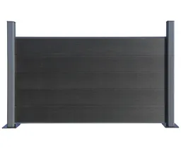 HORI WPC Sichtschutzzaun Stecksystem Safety Schutzummantelung Halbhoch Anbauset 0