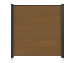 NewTechWood WPC Sichtschutzzaun Stecksystem Castello XXL 0