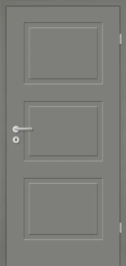HORI Zimmertür Alicante 3 Lavagrau RAL7037 lackiert Röhrenspan Designkante 0