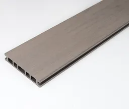 HORI Terrassendielen Komplettset WPC Treibholz Hohlkammer grau Bi-Color 25 x 145 mm 1