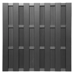 HORI WPC Sichtschutzzaun Lamellenzaun Element 0