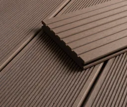 HORI Terrassendielen Komplettset WPC/BPC Vollprofil massiv braun 20 x 145 mm 4