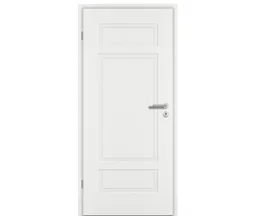 PRÜM Zimmertür ELEGANCE MODENA M3/1 Weißlack Exclusiv RAL 9016 Röhrenspan kleine Rundkante 0