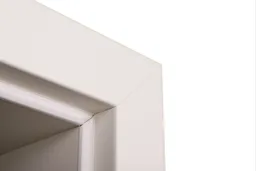 HORI Zimmertür Estella 2 Weißlack RAL9010 mit Lichtausschnitt Röhrenspan Rundkante Komplettset 1