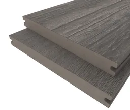 HORI Terrassendiele WPC Massiv Wood Feeling Co-Extrudiert XL 22,5x210mm grau 0