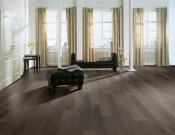 HORI Parkett Eiche Landhausdiele Vintage gebürstet schlammbraun handgehobelt geölt 6