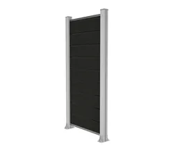 HORI Design WPC Sichtschutzzaun Stecksystem Zaunelement ohne Pfosten 1