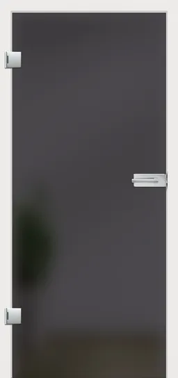 Licht & Harmonie Glastür 8 mm ESG Modell satiniert Lava Grey 0