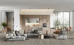 Gerflor Klebe-Vinylboden massiv Virtuo 30 Baita Taupe Landhausdiele XL 0
