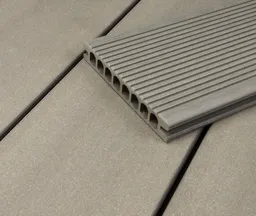 HORI Terrassendielen Komplettset WPC Royal Hohlkammer hellgrau 0