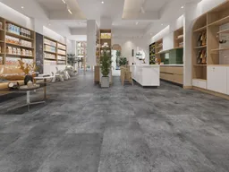 HORI Klick-Hartvinylboden Rigid SPC XXL Fliesenformat Superficie Apollo Steinstruktur 0