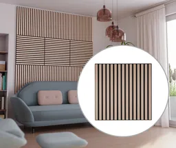 HORI WALL Akustik Dekor Wandpaneele White Oak quadratisch 0