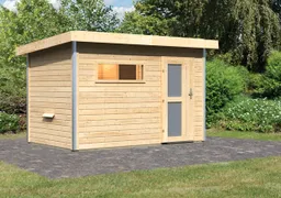 Karibu Sauna-Haus Skrollan Fronteinstieg 38 mm 0