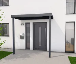 Gutta Vordach Haustür BS PLUS aluminium 0