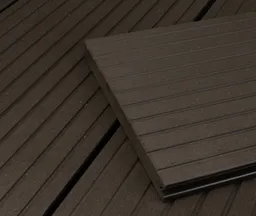 HORI Terrassendielen Komplettset WPC/BPC Massiv XXL dunkelgrau- braun 0