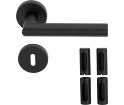 HORI Türgriff L-Form schwarz PVD 0