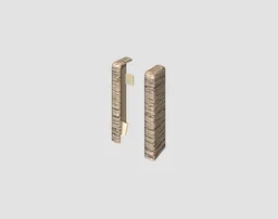 EGGER Endstück Cubical Eiche graubraun 6 cm 0