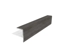 NewTechWood Castellation PRO Endprofil coextrudiert Silver Gray 0