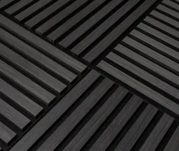 HORI WALL Akustik Dekor Wandpaneele Black Oak quadratisch 9