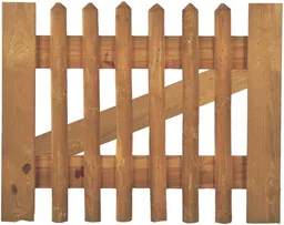 TETZNER & JENTZSCH Gartenzaun Tor für Senkrechtzaun 0
