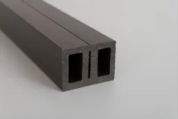 Kovalex Terrassendielen Komplettset WPC Kammerprofil Exklusiv Walnuss mattiert 26 x 145 mm 1