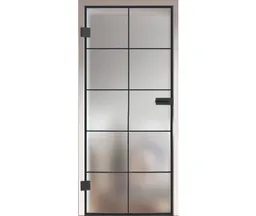 HORI Glastür Komplettset Loft Premium Castello satiniert ESG 8 mm 0