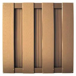 HORI WPC Sichtschutzzaun Lamellenzaun Quadratisch klein Anbauset 0