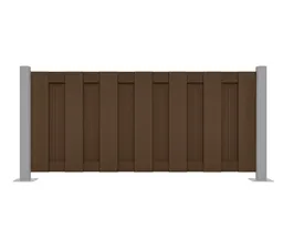 HORI WPC Sichtschutzzaun Lamellenzaun Element 0