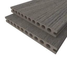 HORI Terrassendiele WPC Hohlkammer Wood Feeling Co-Extrudiert 22,5x210mm grau 0