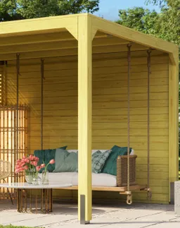 Karibu Lamellenwand für Pavillon Cubus 0