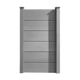 HORI WPC Sichtschutzzaun Schmal Anbauset 0