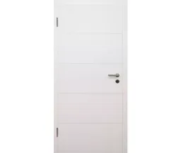 HORI Schallschutz Wohnungseingangstür Valencia Weißlack RAL9010 SK1 Eckkante Vollspan 0
