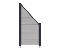NewTechWood WPC Sichtschutzzaun Stecksystem Castello XXL 0
