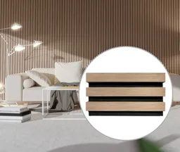 HORI WALL Wandpaneele Eiche weiß, 60 cm Breite 0