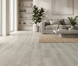 HORI Klick-Hartvinylboden Acoustic Grande Eiche Misty Oak Landhausdiele XL synchron Holzstruktur 0