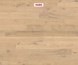 HARO Parkett 2500 Eiche puroweiß Universal strukturiert Landhausdiele 2. Wahl 0