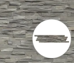 INDO Echtholz Wandverkleidung 3D Holzverblender Beachwood Gun Smoked 0