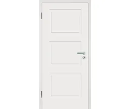 HORI Schallschutz Wohnungseingangstür Alicante 3 Weißlack RAL9010 SK1 Eckkante Vollspan 0