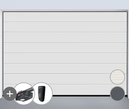 HÖRMANN Garagentor Sektionaltor EcoStar 42mm M-Sicke Woodgrain 0