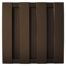 HORI WPC Sichtschutzzaun Lamellenzaun Quadratisch klein Anbauset 0