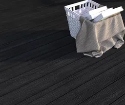 NewTechWood Terrassendielen WPC Hohlkammer Gigante Ebony Holzstruktur gebürstet / glatt gebürstet Co-Extrudiert 22,5 x 210 mm 0