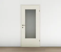 HORI Zimmertür CPL Weiß RAL9010 mit Lichtausschnitt Röhrenspan Designkante 0