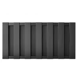 HORI WPC Sichtschutzzaun Lamellenzaun Halbhoch Anbauset 0