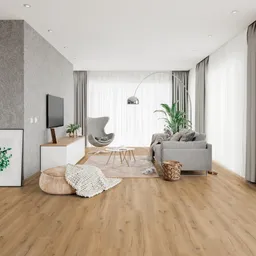 tilo Klick-Vinylboden NOVO Eiche Macadamia Holzoptik softsynchron Landhausdiele 0
