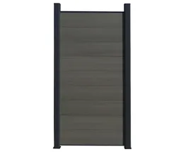 HORI WPC Sichtschutzzaun Stecksystem Safety Schutzummantelung Schmal Anbauset 0